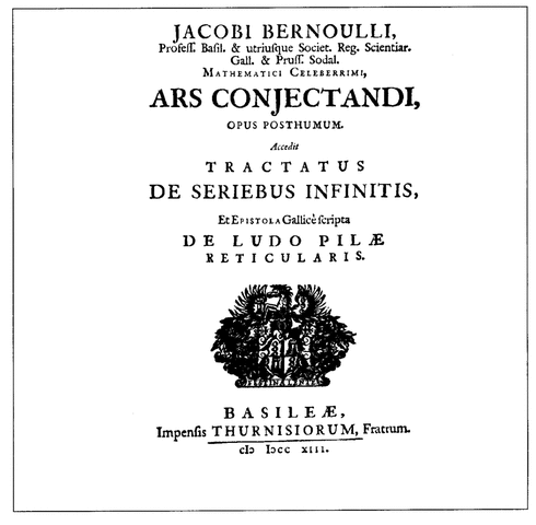 Publico Ars Conjectandi, Bernoulli