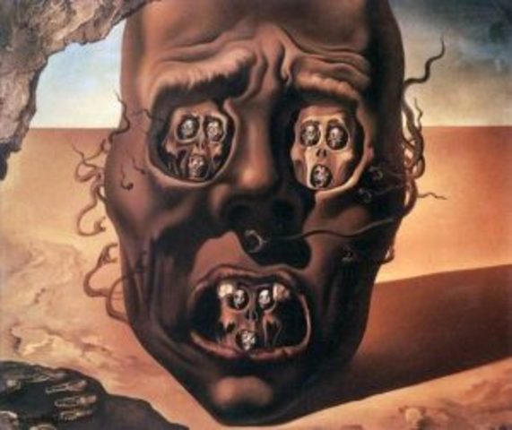 (1940) SALVADOR DALÍ, EL ROSTRO DE LA GUERRA