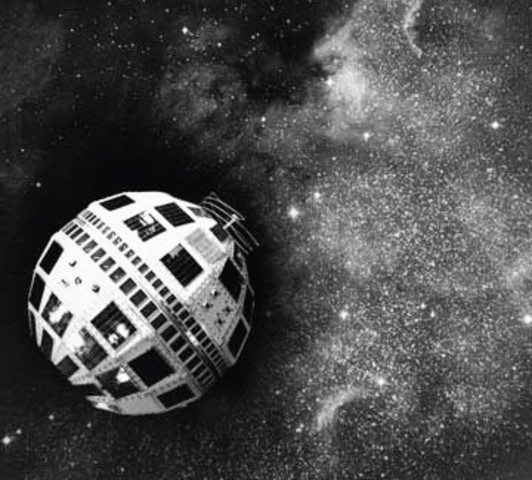 The first communications satellite in orbit is launched