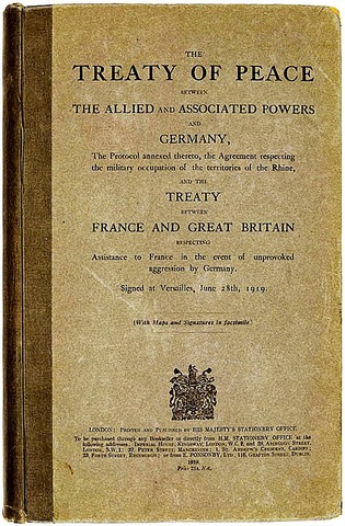 La paz con Alemania: el tratado de Versalles.