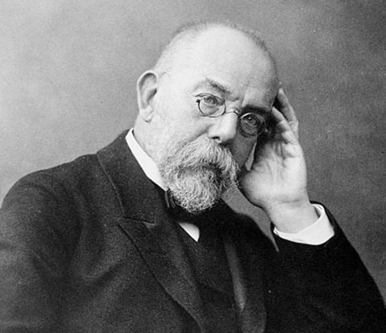 Robert Koch es considerado el fundador de la bacteriologia. Se considera el primero en lograr aislar microorgansmos