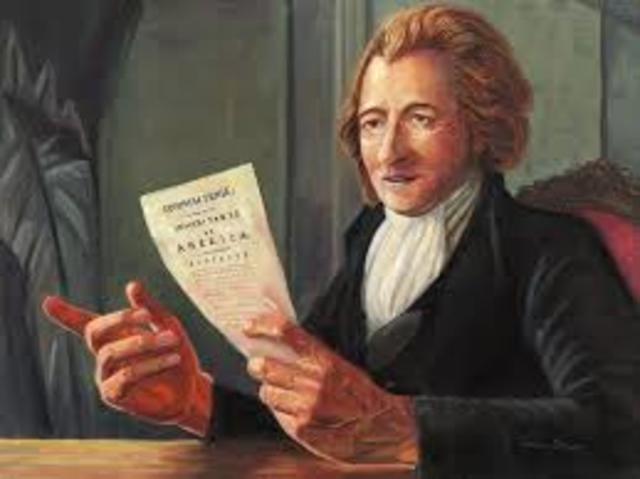 Thomas Paine Publishes Common Sence
