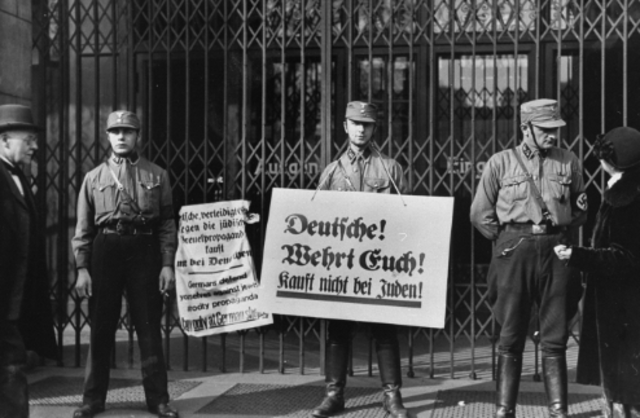 The Nazis Boycott Jewish Businesses