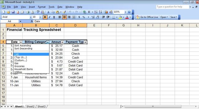 Version de Excel (2003)