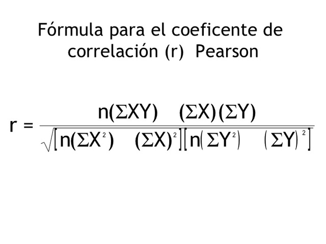 Análisis de regresión, Pearson