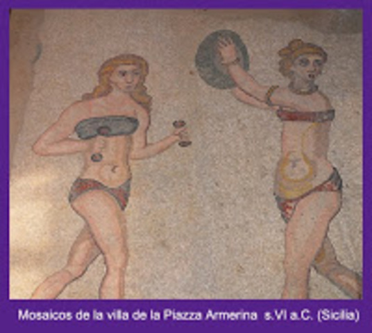 Mujeres olimpiadas en Grecia