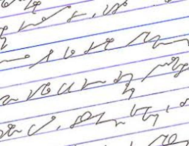 Sistema de Taquigrafía en Inglaterra.