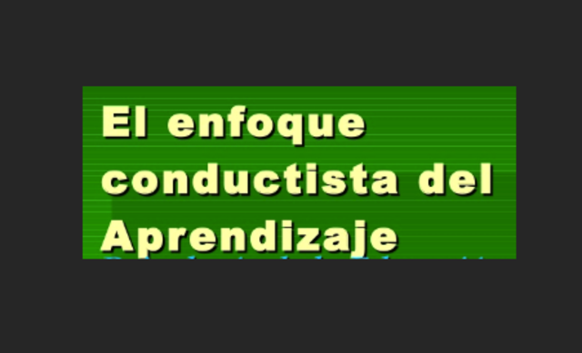 Enfoque conductual