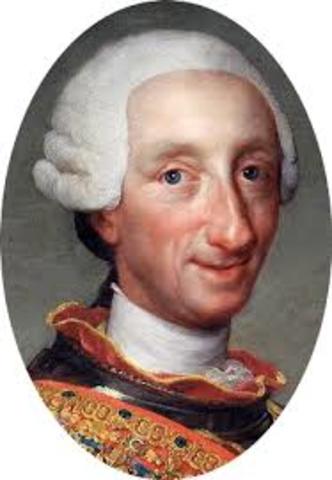 Carlos III é coroado rei de España.