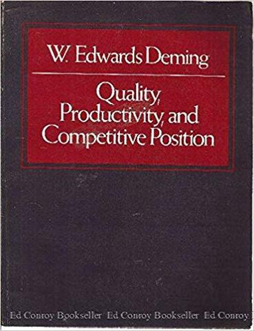 Libro "Out of the Crisis, Quality, Productivity and Competitive Position"