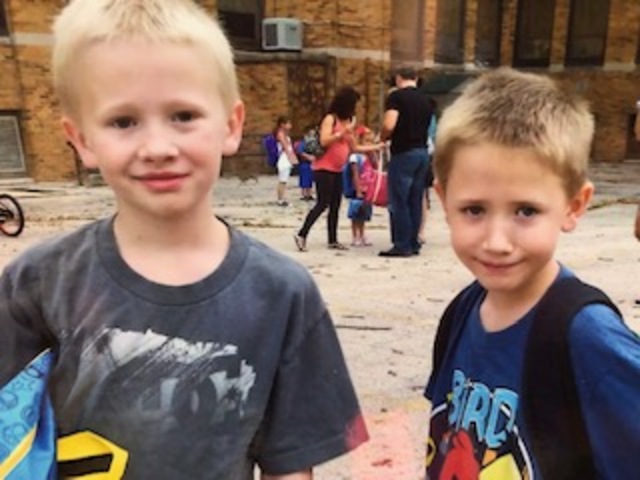 My first day of second grade at a new School.