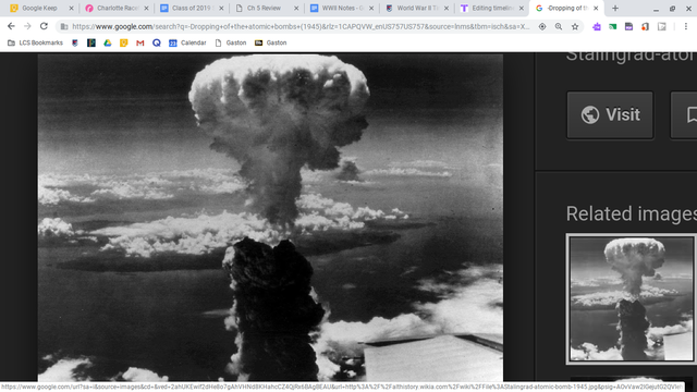 Dropping of the atomic bombs (1945)