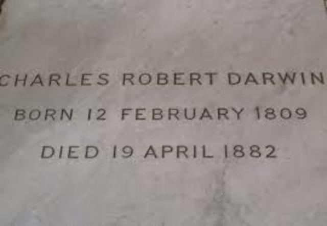 Death of Charles Darwin