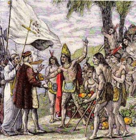 Colón Descubre la Isla de Cuba