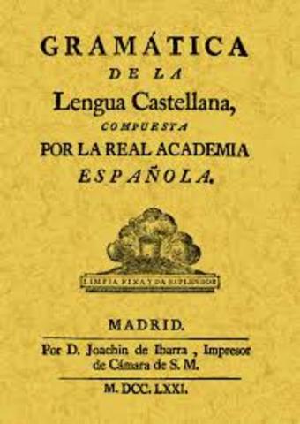 “Gramática de la lengua castellana”