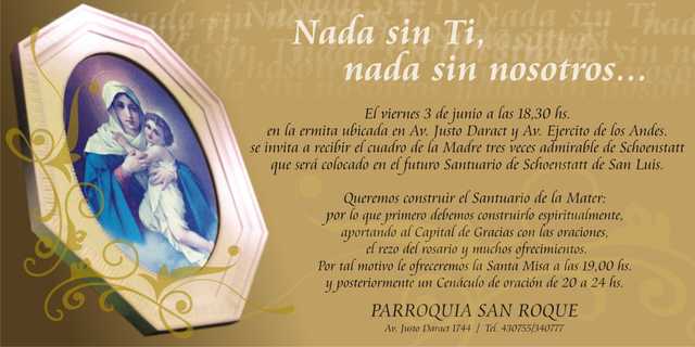 LLEGA CUADRO SANTUARIO A SAN LUIS