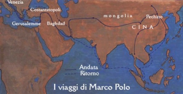inizio del viaggio di Marco Polo in Cina
