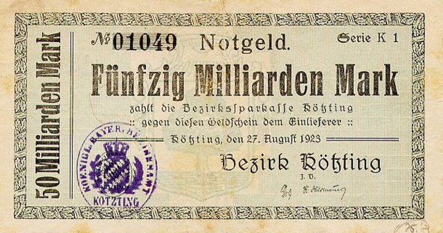 Inflasjonen i Tyskland