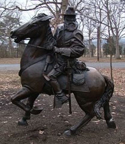 He worked on an equestrian statue on and off for 12 years.