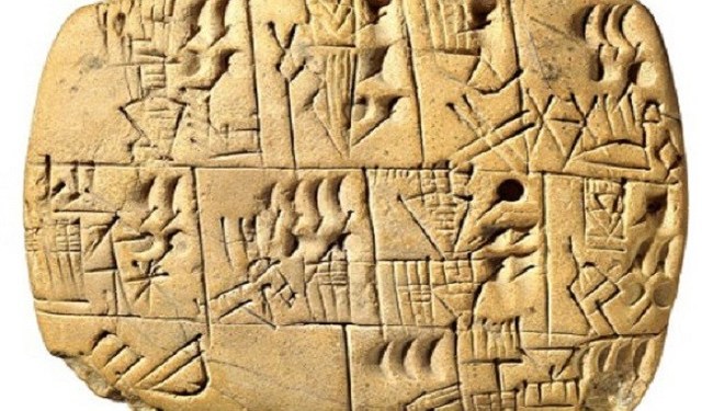 La escritura mesopotámica cuneiforme