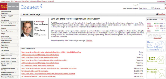 LOB site: Connect.wellsfargo.com goes live