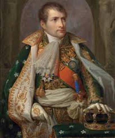 Joseph Bonaparte becomes king of Naples
