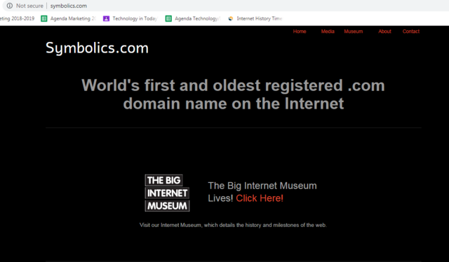 First website domain taken