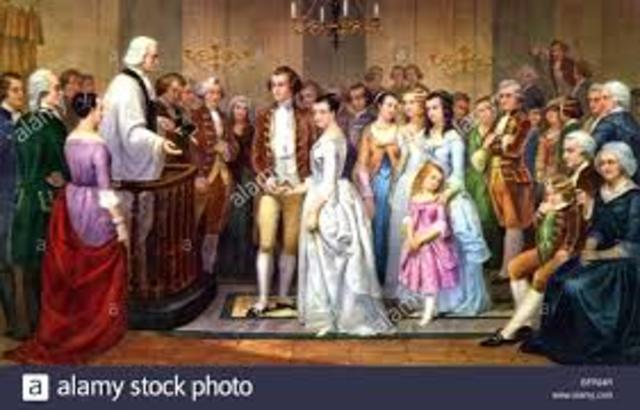 Washington Marries Martha