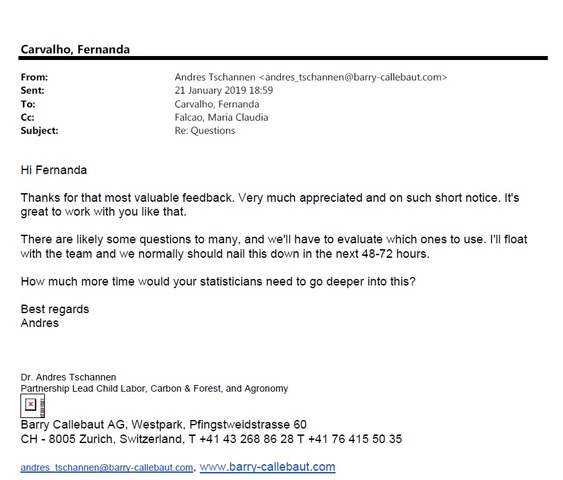 Cadeia cacau: Barry Calebaut implementa ação