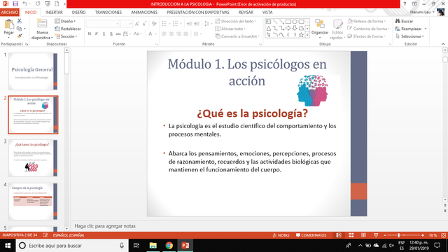 Psicología General I - Aprendizajes Significativos