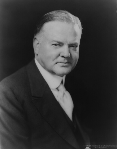 herbert hoover elected president