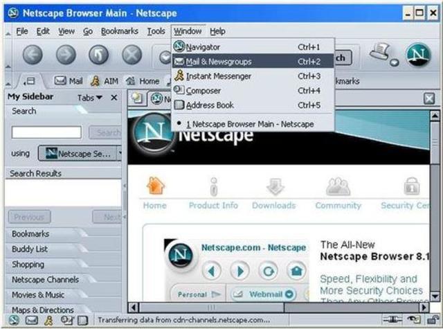 Netscape. Primer navegador.