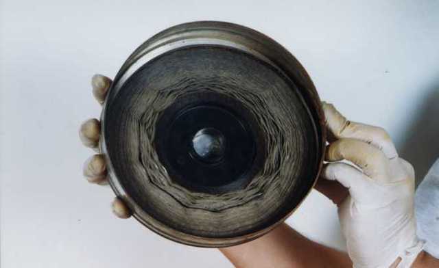 Películas fotográficas de nitrato de celulosa