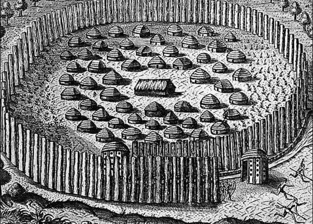 First attempt to start a colony, roanoke.