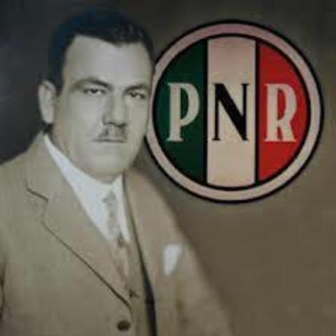 Fundación del Partido Nacional Revolucionario