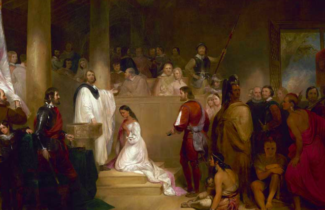 Pocahontas Marries John Rolfe