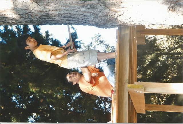 Construcción de casa del árbol