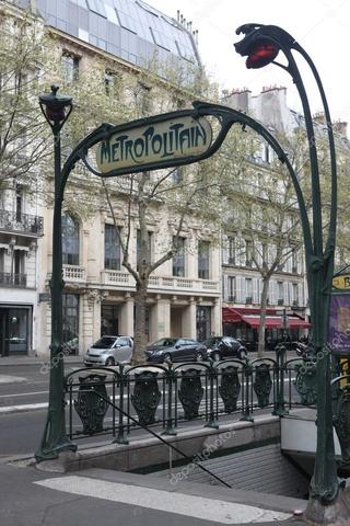 Les entrées du métro parisien, Hector Guimard, 1900