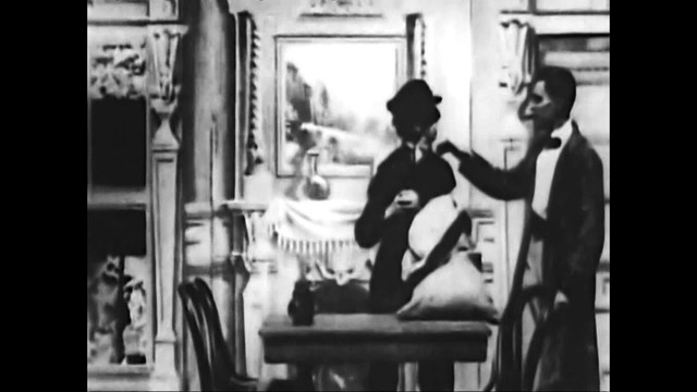 Black and white silent film 1900