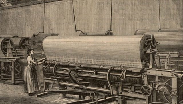 Invención de la Lanzadera volante por John Kay