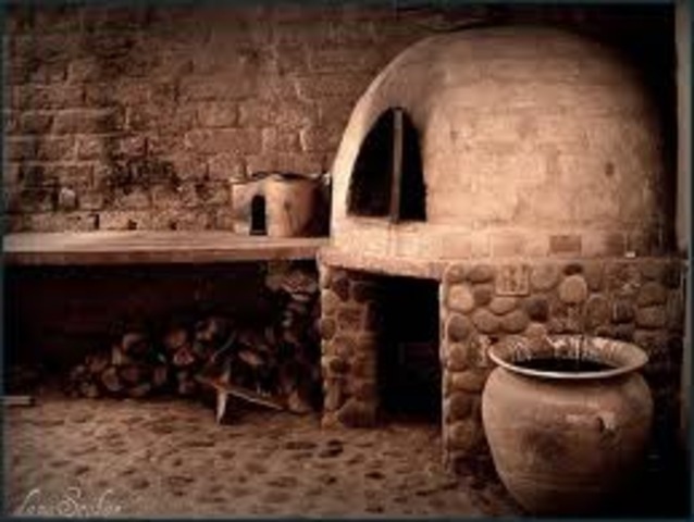 Ceracion de las primeras estufas de ladrillo