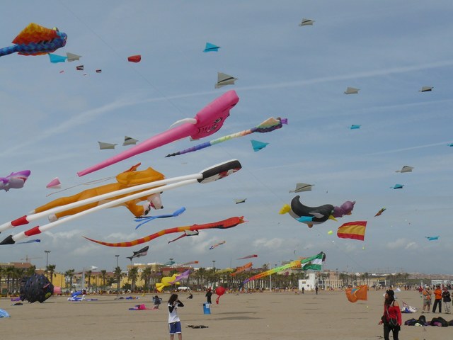 the yearly kite-flying festival is celebrated