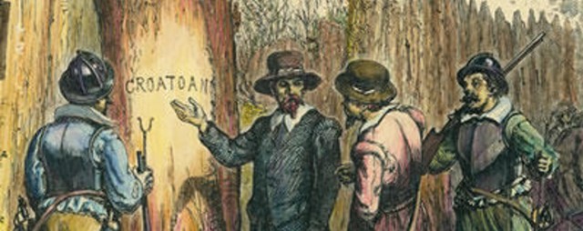 John returned to Roanoke and found no one there and CROATOAN carved into the tree