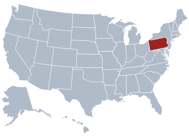 Pennsylvania was established.