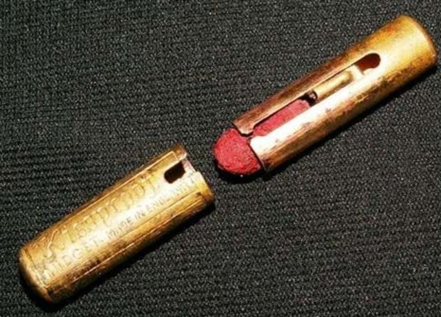 The first push-up lipstick is invented.