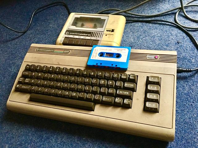 First computer with cassette drive a Commodore 64