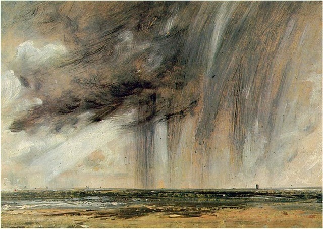 Wolken Voor De Kust Van Brighton