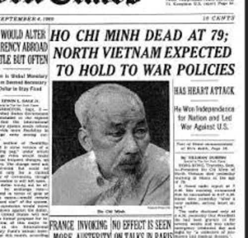 Ho Chi Minh dies
