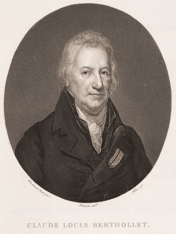 CLAUDE BERTHOLLET. Vapor de los animales en descoposición es amonío.