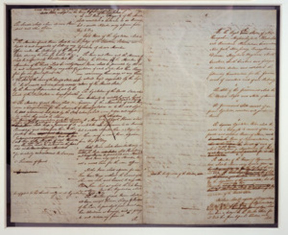 Pennslyvania state Constitution is written